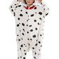 CuteOn Dalmatian Dog Onesie Kids Animal Pajamas for Boys Girls Halloween Christmas Costume Height for 140cm