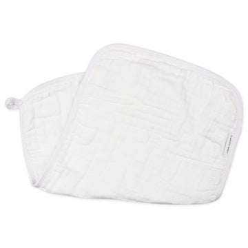 Honestbaby Baby Organic Cotton Multi-Layer Burp Cloths Multipack, Bright White, One Size