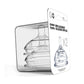 Comotomo, 2 Pack Silicone Replacement Nipple, Clear, 3-6 Months, New