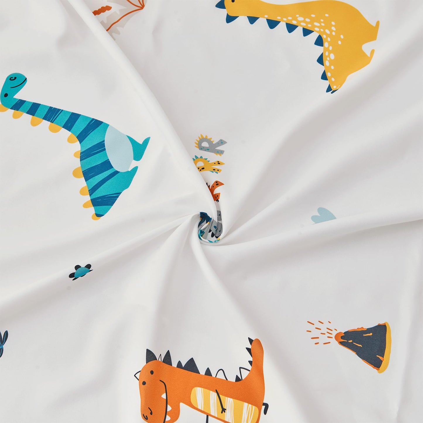 Beeweed 4 Pieces Dinosaur Toddler Bedding Set Boys Girls, 2 Sides Design Bed In A Bag Comforter Set, Includes 1 Comforter, 1 Fit