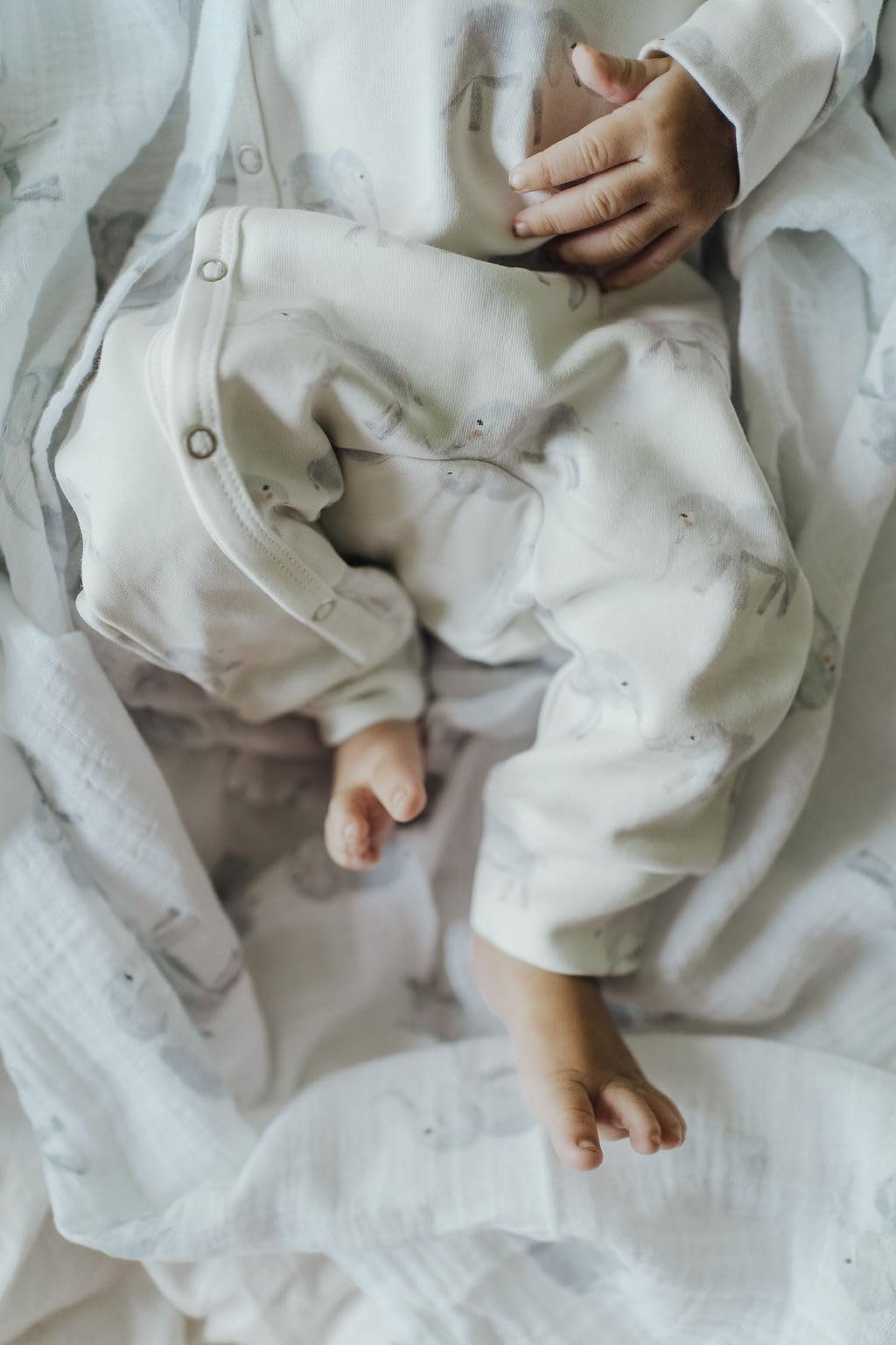 Pehr Kimono Romper Elephant / 3-6 Mos.,Deep Sea