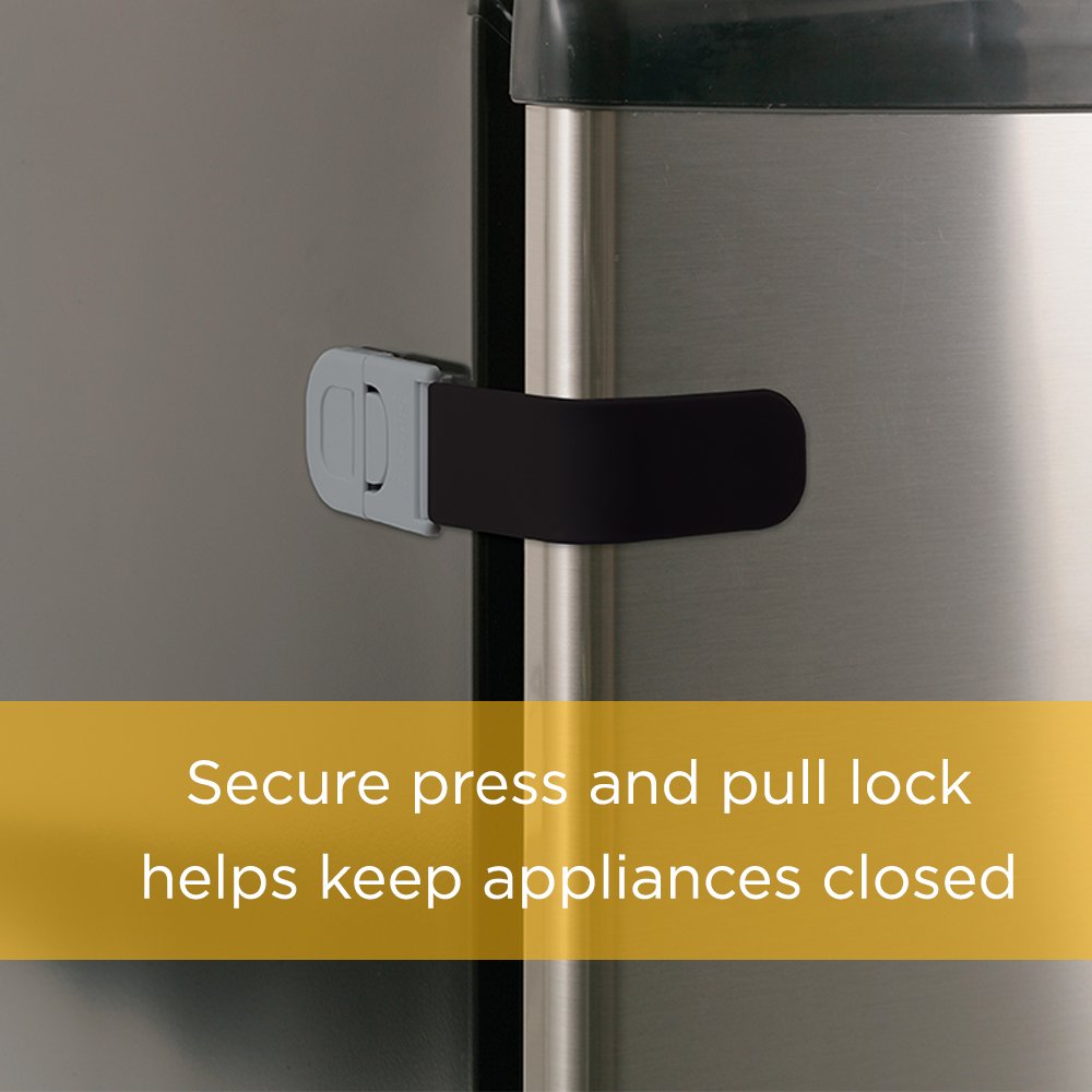 Safety 1St Ss Multi-Purpose Appliance Lock, 4Pk, Silver