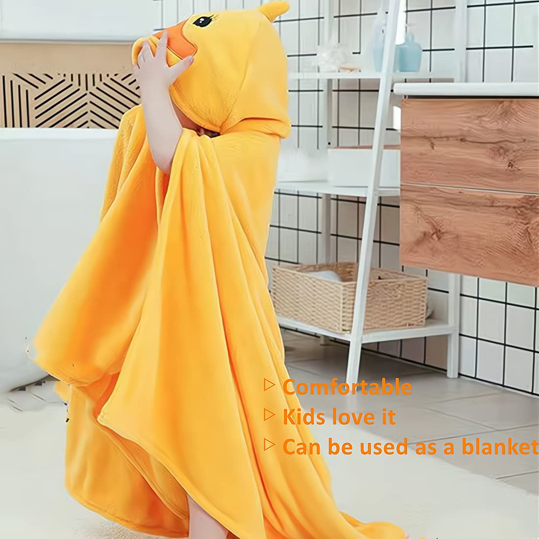 Beenific Hooded Baby Towels,Soft Toddler Bath Towel,Gifts For Boy And Girl (Yellow Duck)