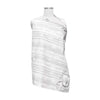 Boppy Nursing Cover For Breastfeeding, Gray Watercolor Stripes, Apron Style With Storage Pocket, Rigid Neckline To See Baby Whil