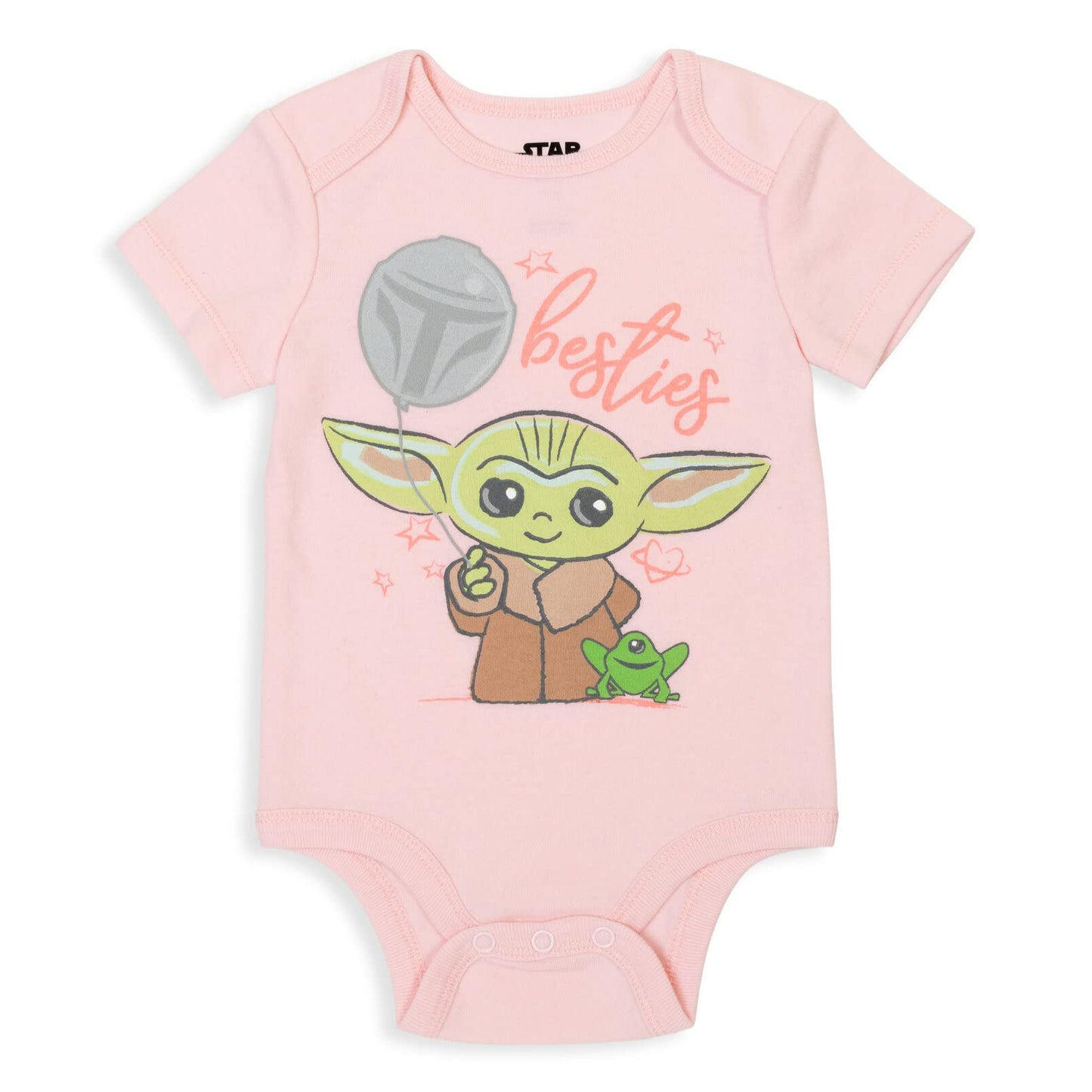 Star Wars The Mandalorian Baby Yoda Baby Girls 5 Pack Bodysuit Multicolor 6-9 Months