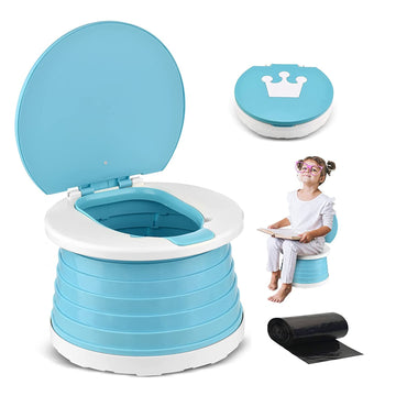 Portable Potty For Toddler Travel Foldable Potty Seat For Toddler Training Toilet For Kids Boys Girls Car Potty On The Go Potty