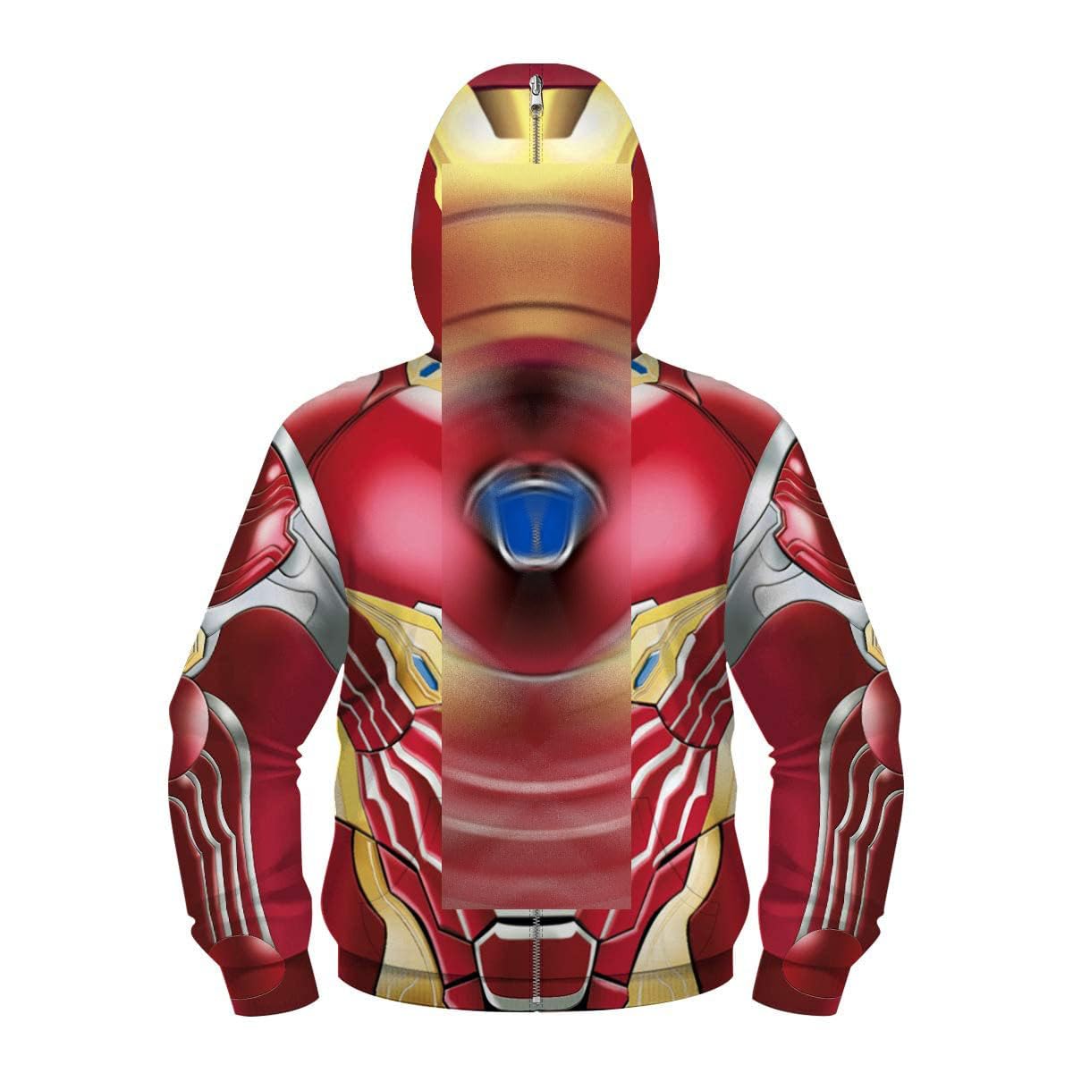 Plustrong Kids Boys Teen Full Zip Up Hoodie Halloween Cosplay Sweatshirts Jackets Costumes For Boys(Red 016,L(11T-13T)