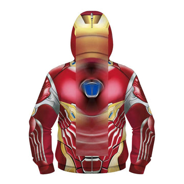 Plustrong Kids Boys Teen Full Zip Up Hoodie Halloween Cosplay Sweatshirts Jackets Costumes For Boys(Red 016,L(11T-13T)