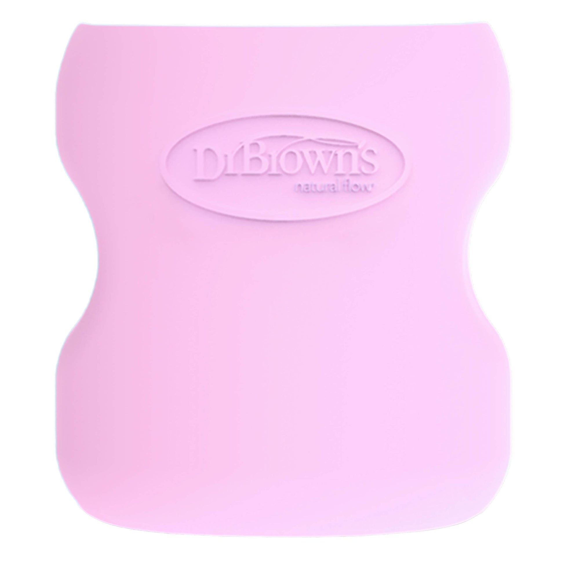 Dr. Brown'S Natural Flow Options+ Glass Baby Bottle Sleeves,100% Silicone,5 Oz,Wide-Neck,Pink