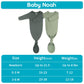 2Pk Newborn Baby Knotted Gown, Super Soft Silky Infant Long Sleeve Sleeper for Baby Sleeping with Hat or Headband (2 Packs)