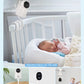 Universal Baby Monitor Camera Mount For Crib Compatible With Arlo, Owlet, Goodbaby, And More With 1/4 Threaded Hole, Adjustable