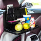 Oshotto (FT02) Car Backseat Food Travel Dining Meal & Snaks Tray & Cup Holder Compatible with Toyota Innova Hycross (Black)  1