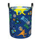 Pevtufa Dinosaur In Space Foldable Laundry Basket Organizer,Fabric Clothes Toy Storage Basket Nursery Hamper Storage Bin For Hou