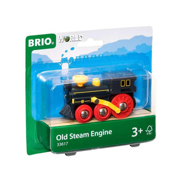 BRIO Old Steam Engine - Authentic Piston Action Toy | Ideal for Imaginative Play | Fully Compatible Wooden Railway Sets | Perfec