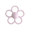 mushie Silicone Baby Daisy Rattle Teether Toy (Soft Lilac)