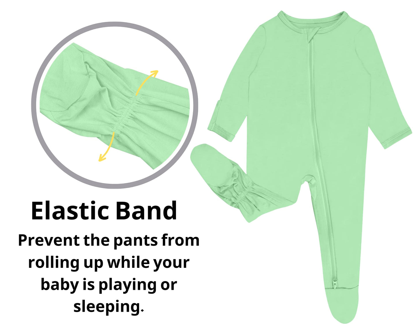 Guisby Toddlers And Baby Boy Snug-Fit Footed Sleeper, Soft Rayon Long Sleeve Pajamas Pack Of 3 3-6 Months