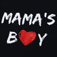 Rrhss Toddler Mama'S Boy Cotton Shirt Baby Valentines Day Tee Black