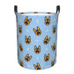 Pevtufa German Shepherd Puppy Foldable Laundry Basket Organizer,Fabric Clothes Toy Storage Basket Nursery Hamper Storage Bin For