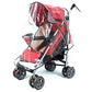 Fasoty Clear Stroller Rain Cover, Universal Waterproof Baby Stroller Travel Weather Shield From Wind Snow Dust, With Breathable