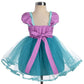 Dressy Daisy Princess Mermaid Costumes Birthday Fancy Party Dresses Up for Baby Girls with Accessories Size 6-12 Months 108
