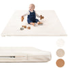 Padded Baby Play Mat - Thick Play Mat For Baby - Protective & Super Soft Non Toxic Vegan Leather Floor Mat For Baby Girls And Bo