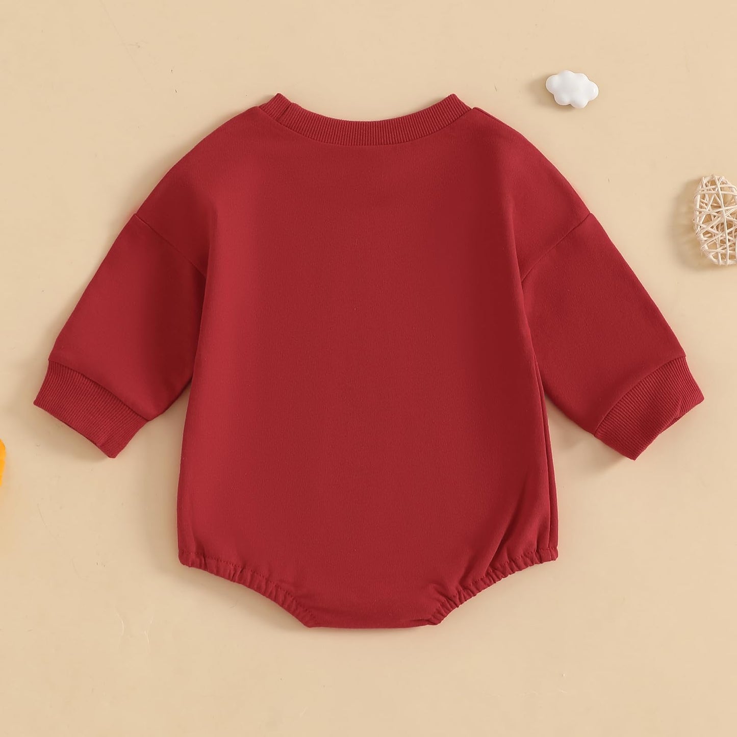 Eadrioss Newborn Baby Boy Girl Valentines Outfit Mommys/Daddys Valentine Bubble Romper Sweatshirt Infant Valentines Clothes (Red