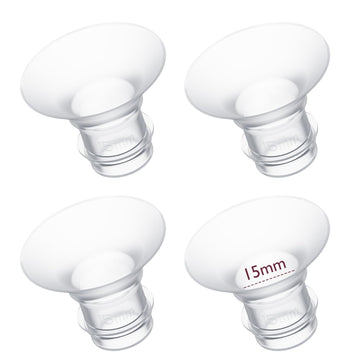 Momcozy Flange Insert 15Mm Compatible With 24Mm Flange/Shield Of Most Pumps, Insert For Breast Pump Replacement Accessories, 4Pc