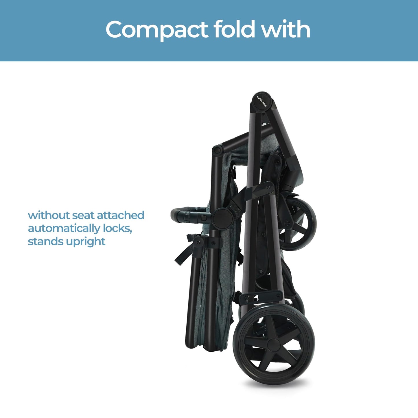 Mompush Baby Stroller, Convertible 2-In-1 With Bassinet Option, Infant Car Seat Compatible, Includes Adapter - Sturdy Full-Size