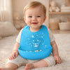 Babygo Silicone Baby Bib For Feeding & Weaning Infants & Toddlers |Waterproof, Washable & Reusable | Adjustable, Lightweight & F