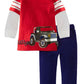 Coralup Toddler Boys Girls Unisex Cotton 2PCS Clothing Playwear Set(2-3Y,Red Car)