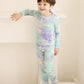 Vaenait Baby Kids Junior 100% Cotton Sleepwear Pajamas 2Pcs Set Tiedye-Bluemintsky-248 S