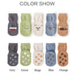 Exegawe Toddler Non Slip Socks, Cute Baby Socks With Grips Crew Socks 5 Pairs(B-5 Mix Colors,M)