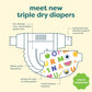Babyganics Size 5, 100 Count, Absorbent, Breathable, Triple Dry Protection Diapers
