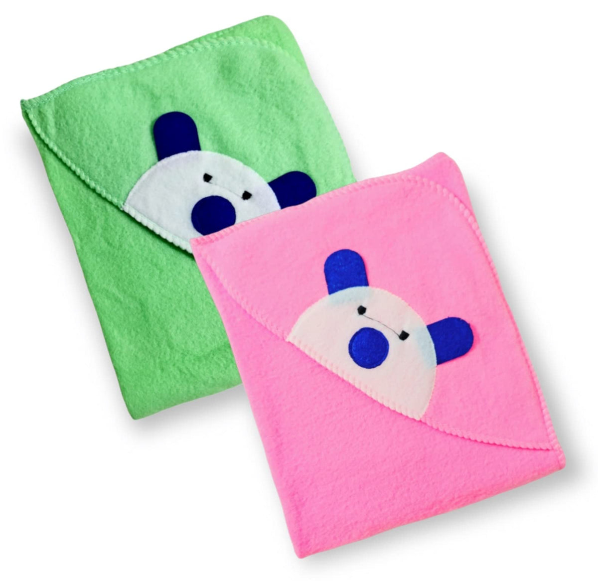 First Kick Baby Blankets Newborn Combo Pack of Rainbow A/C Blanket for Baby Wrapper for Baby Boys and Baby Girls, Pack of 2 Gree