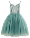 Lyxiof Toddler Tutu Dress Baby Girls Tulle Sleeveless Princess Party Sundress Green 7 Years