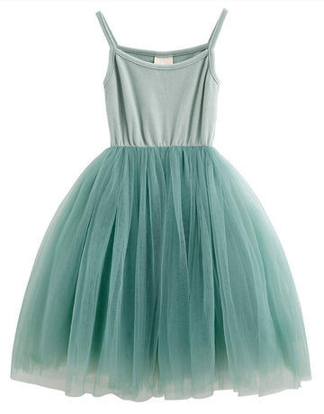 Lyxiof Toddler Tutu Dress Baby Girls Tulle Sleeveless Princess Party Sundress Green 7 Years