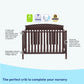 Graco Benton 5-In-1 Convertible Crib (Espresso) - Greenguard Gold Certified, Converts From Baby Crib To Toddler Bed, Daybed And