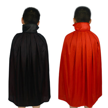 Gardeningwill Custome Black Red Reversible Dress Goth Devil Pirate Vampire Demon 35' Cloak