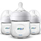 Philips Avent Natural Baby Bottle, Scf010/37, Clear, 4 Ounce (Pack Of 3)