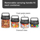 Seleware Stackable Snack Jars, Twist Lock Stackable Containers Set, Food Storage Travel Container For Storing Milk Protein Powde