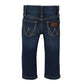 Wrangler Baby Boys' Five Pocket Boot Cut Jean, Dark Blue, 2T