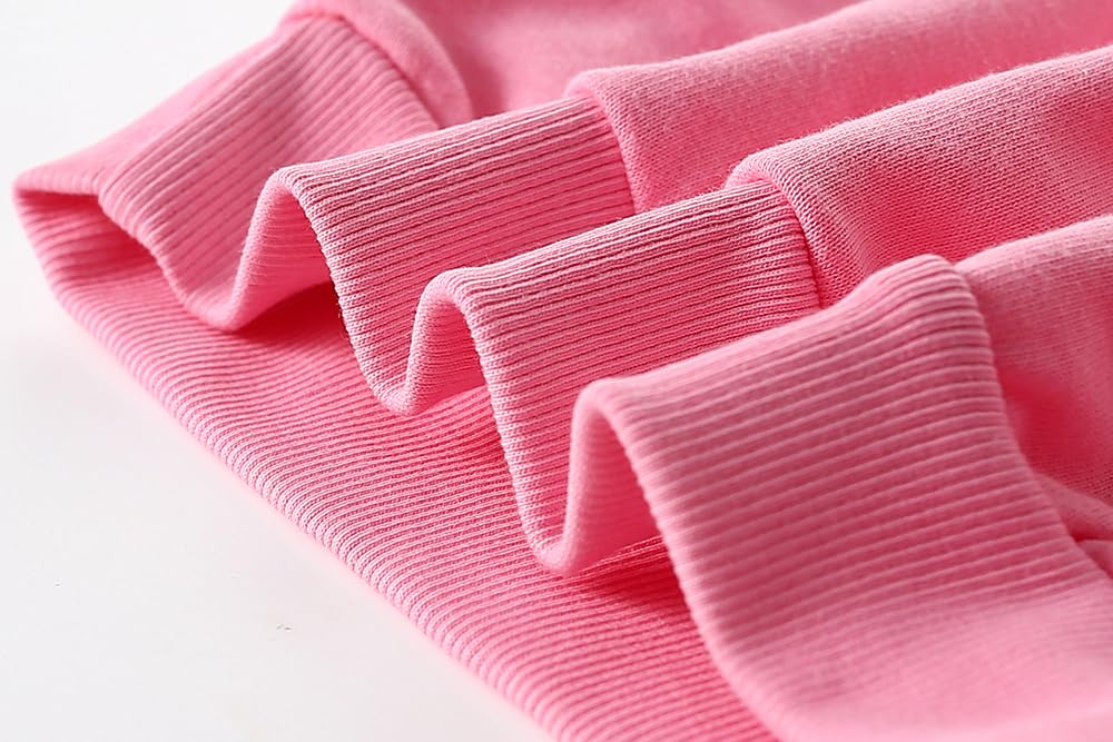 Akyzic Baby Girl Rainbow Sweatshirt Long Sleeve Crewneck Cotton Pullover Tops Toddler Winter Shirt Fall Outfits Kids Pink Sweate