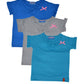 CLEVER Baby Girls Tshirt(ZCGT004GRYBLULBLU69 Month_Multi_69 Month)