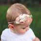 Oosaku Baby Girl Flower Headbands Set Elastic Floral Headbands 3Pcs Soft Nylon Hair Band For Newborn Toddler Hair Accessories