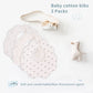 Bamery Baby Bandana Bibs White Cotton Drool Bibs For Drooling And Teething Absorbent For Boy Girl (Star+Dot+Snow)