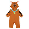 Scooby-Doo Infant Baby Boys Zip Up Cosplay Coverall Tail Brown 12-18 Months