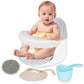 TOSGN Swivel Baby Bath Seat, Openable Armrest and 360 Rotatable Baby Bath Seat for Babies 6 Months & up, Baby Bath Mat/Rinse Cup