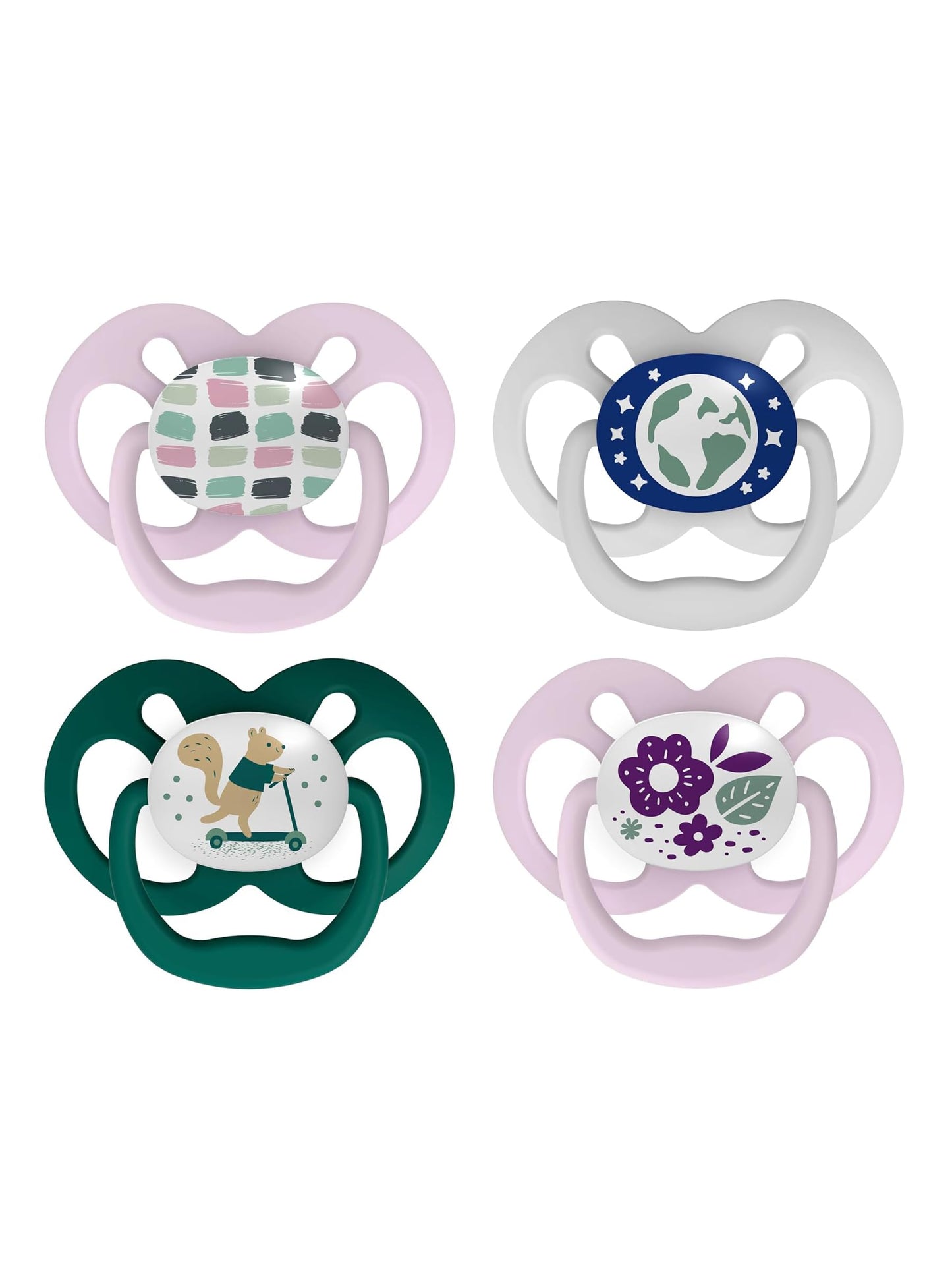 Dr. Brown'S Advantage Pacifiers, Stage 2, Pink, 6 -18 Month Old, 4 Count