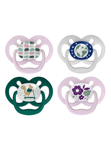 Dr. Brown'S Advantage Pacifiers, Stage 2, Pink, 6 -18 Month Old, 4 Count
