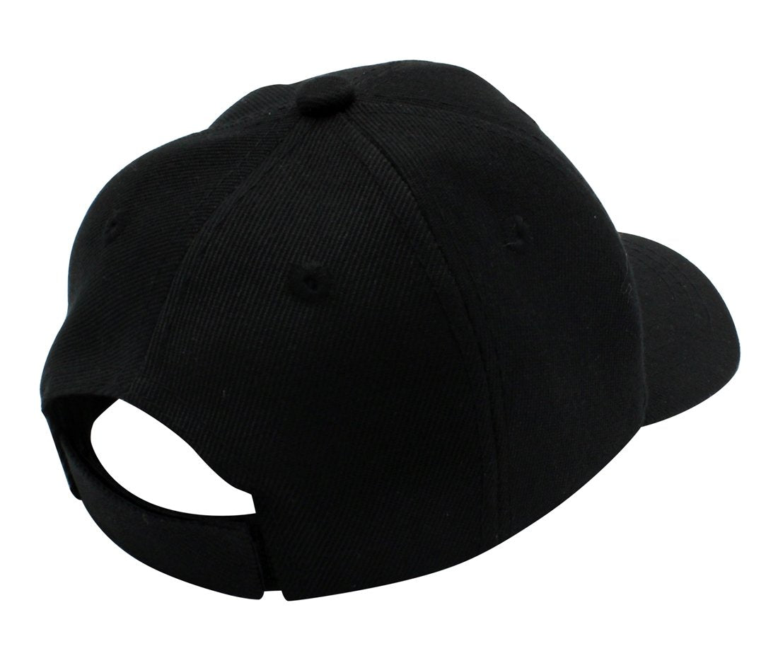 Toddler Baby Boys Girls Baseball Cap Hat-100% Durable Sturdy Polyester Hat, Blk